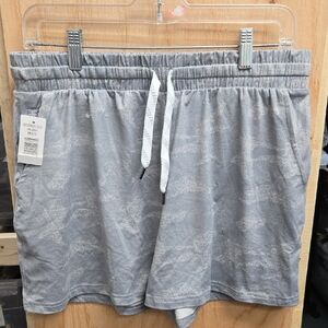 Pacific Trail Size S Grey Camo Print Lounge Shorts